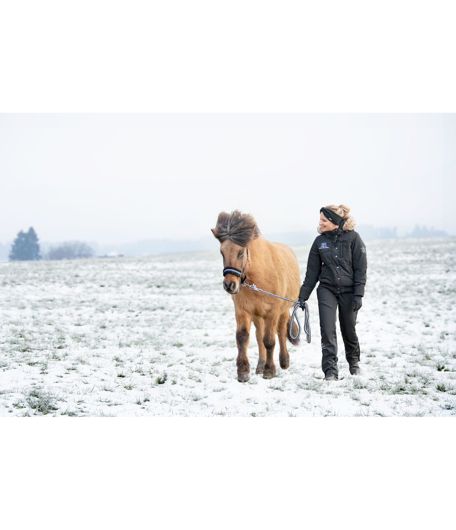 Giacca da equitazione invernale con cappuccio Elgur