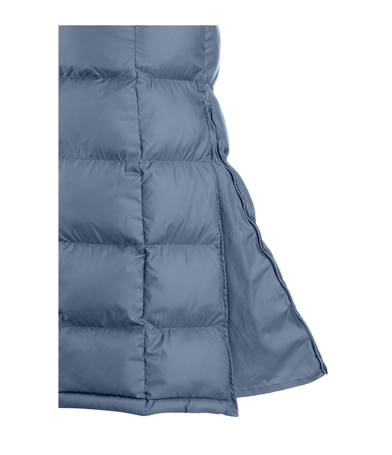 Gilet lungo con cappuccio Clara