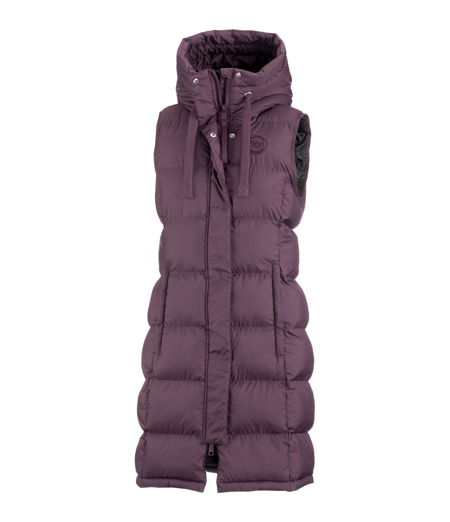 Gilet lungo con cappuccio Clara