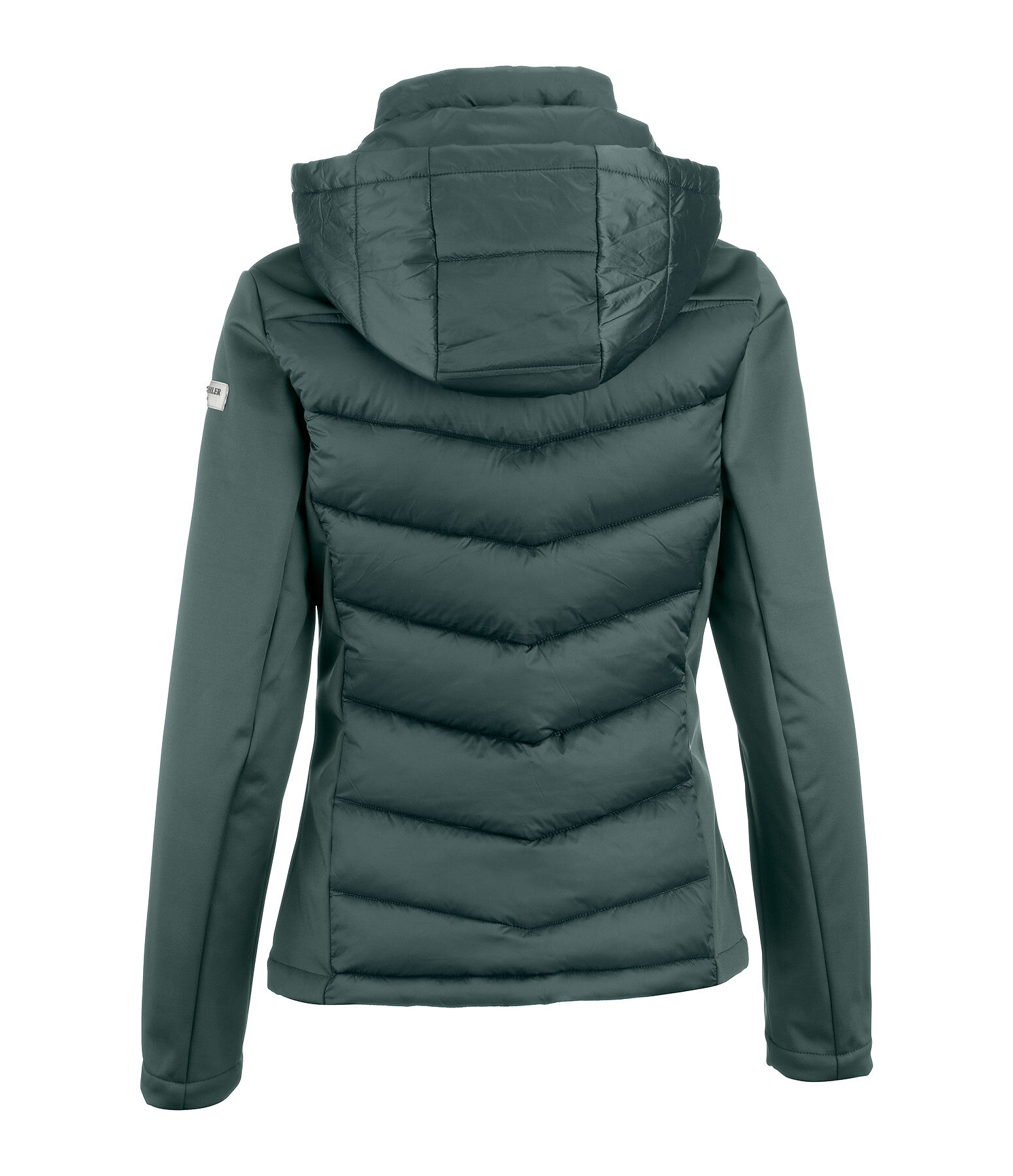 Giacca da equitazione combinata softshell con cappuccio Claire