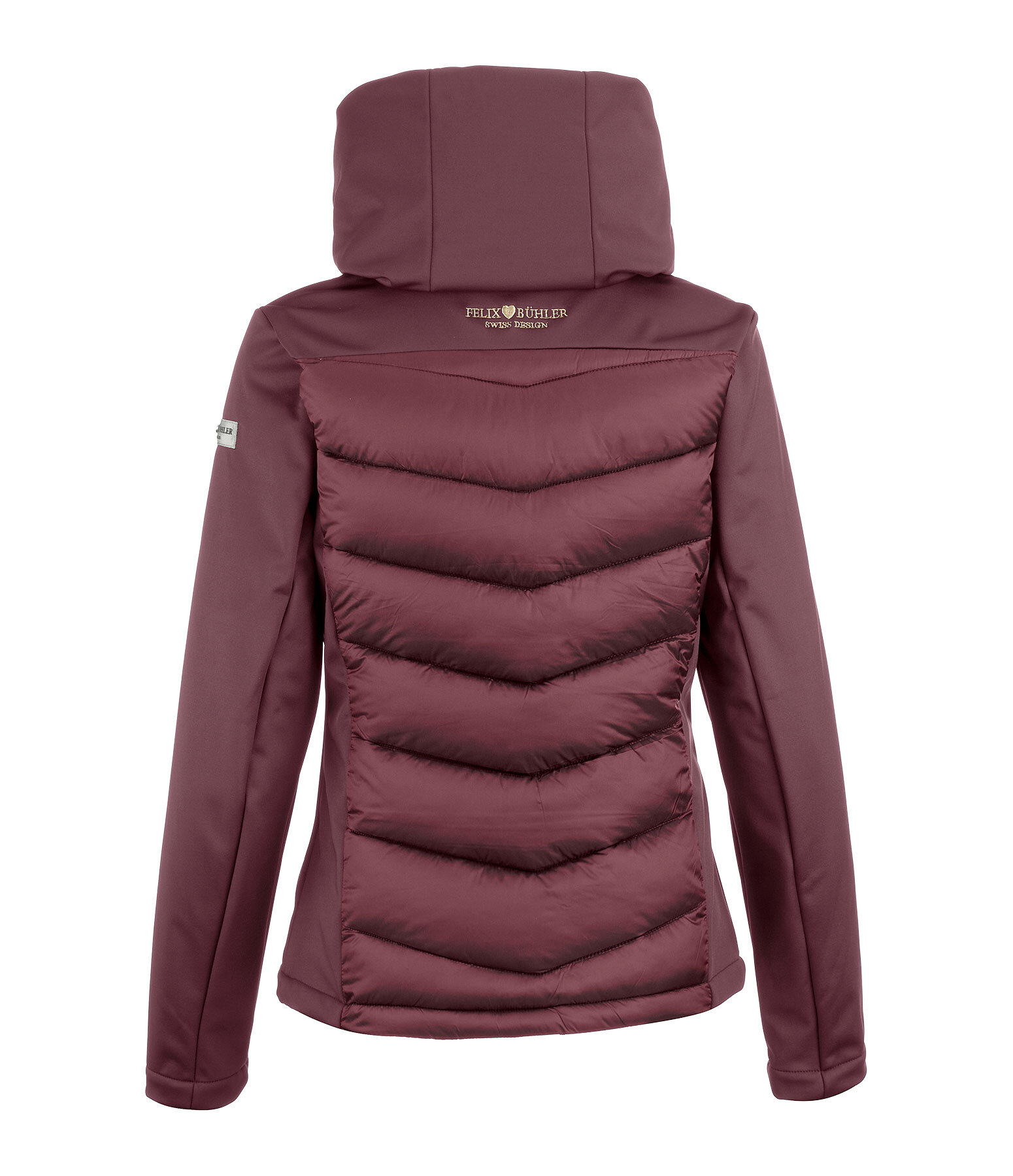 Giacca da equitazione combinata softshell con cappuccio Claire