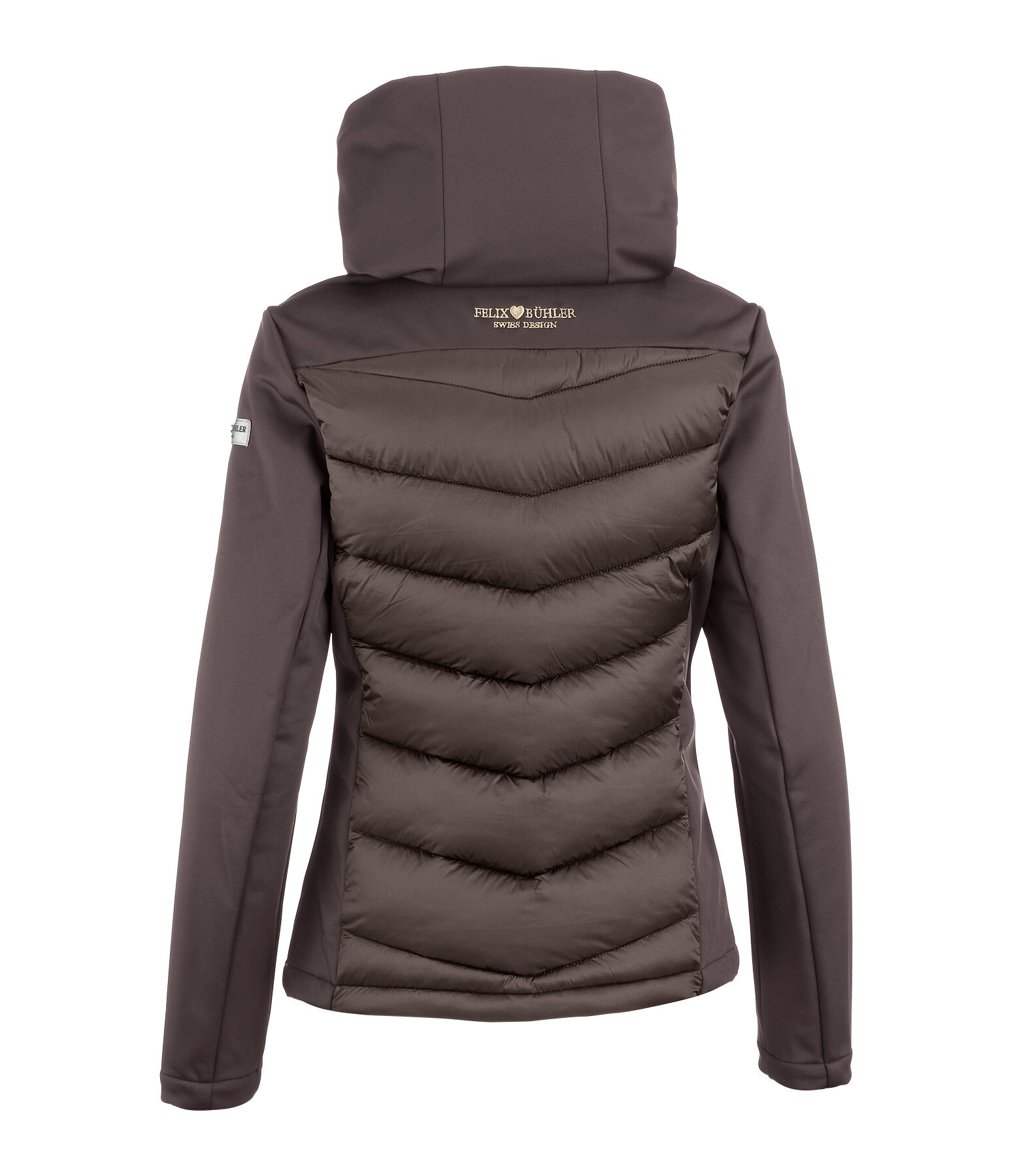 Giacca da equitazione combinata softshell con cappuccio Claire