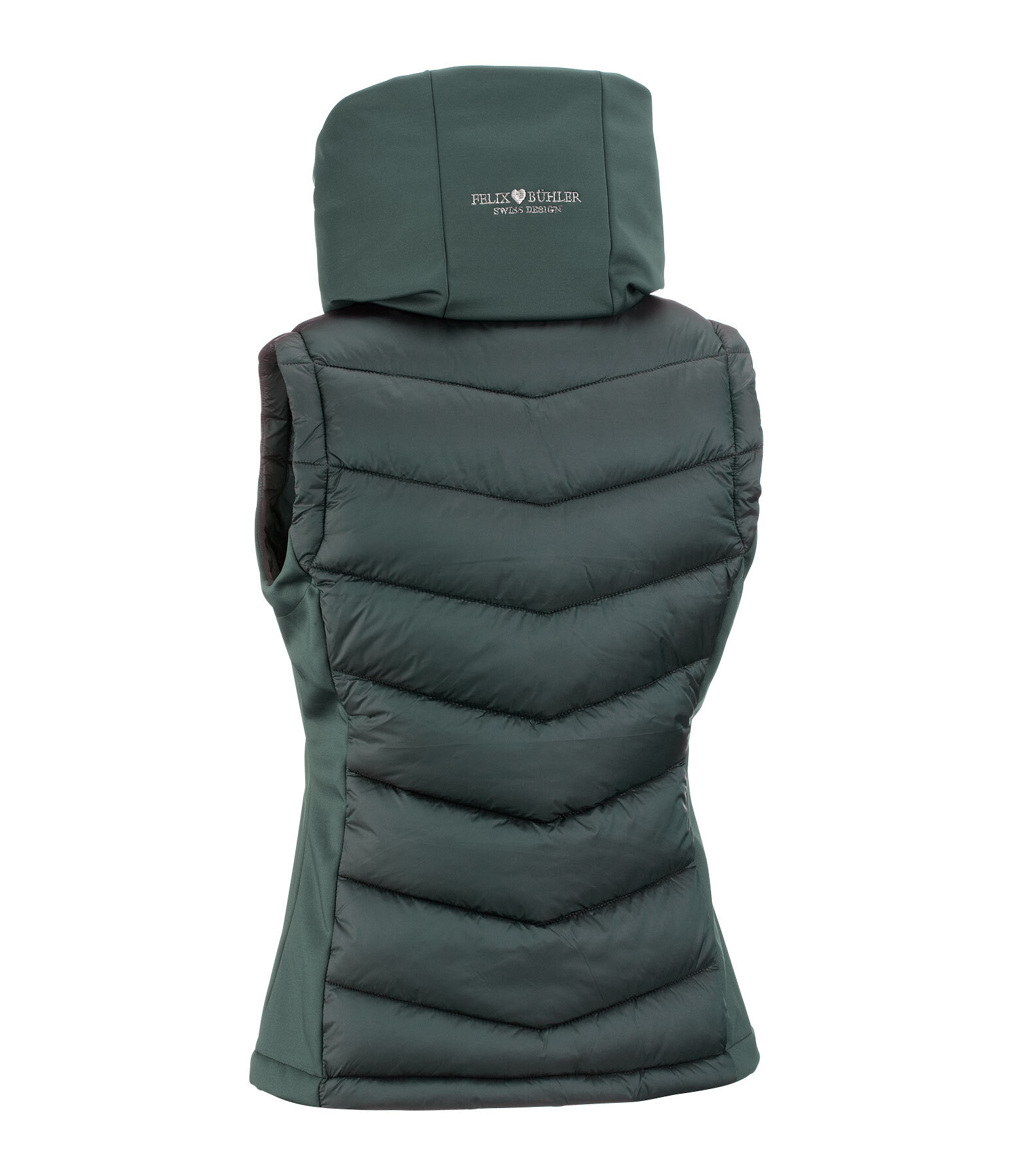 Gilet da equitazione combinato softshell con cappuccio Katlyn