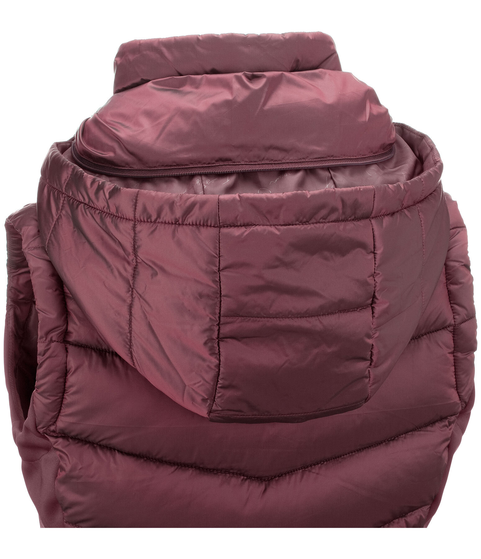 Gilet da equitazione combinato softshell con cappuccio Katlyn