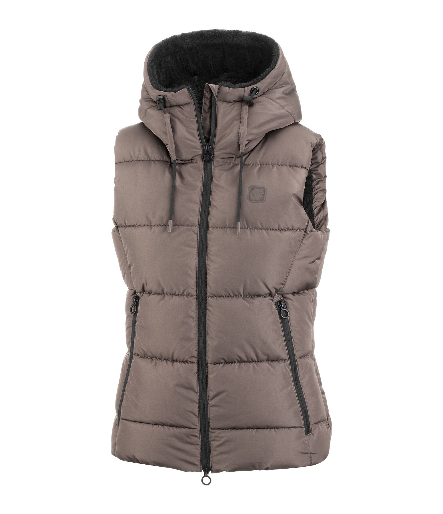 Gilet da equitazione trapuntato con cappuccio Mira III