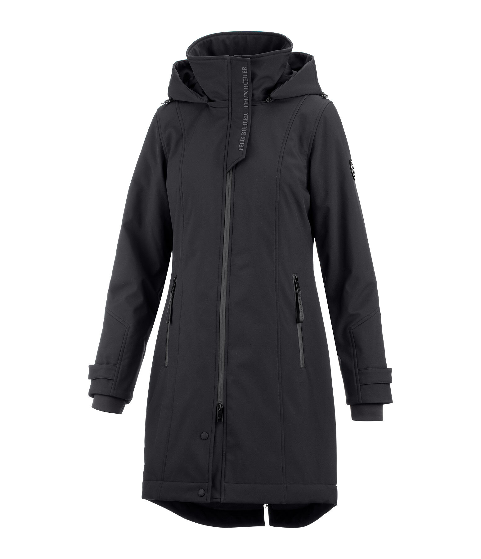 Cappotto da equitazione softshell con cappuccio Aurelie