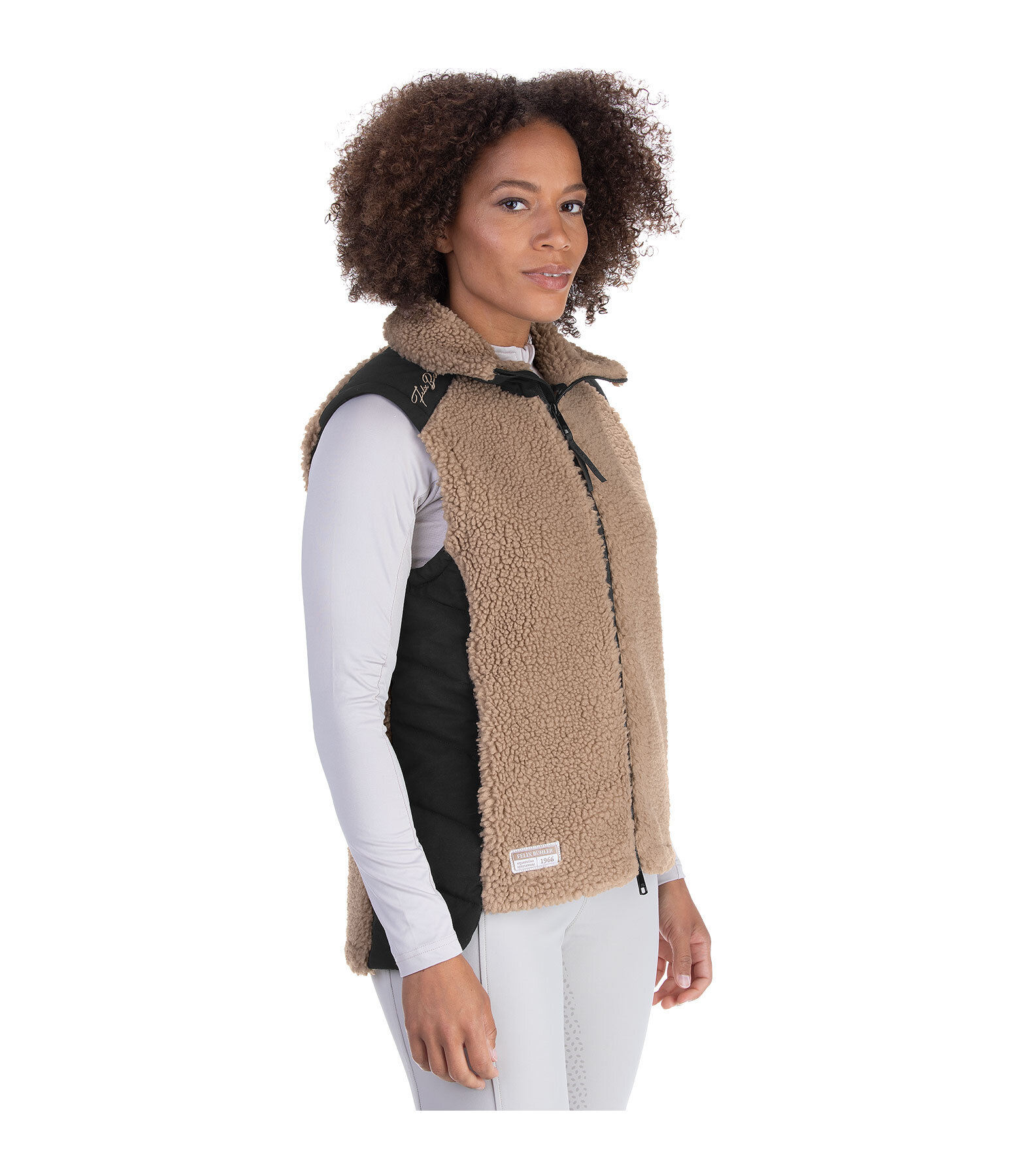 Gilet combinato con pelliccia sintetica Kimi