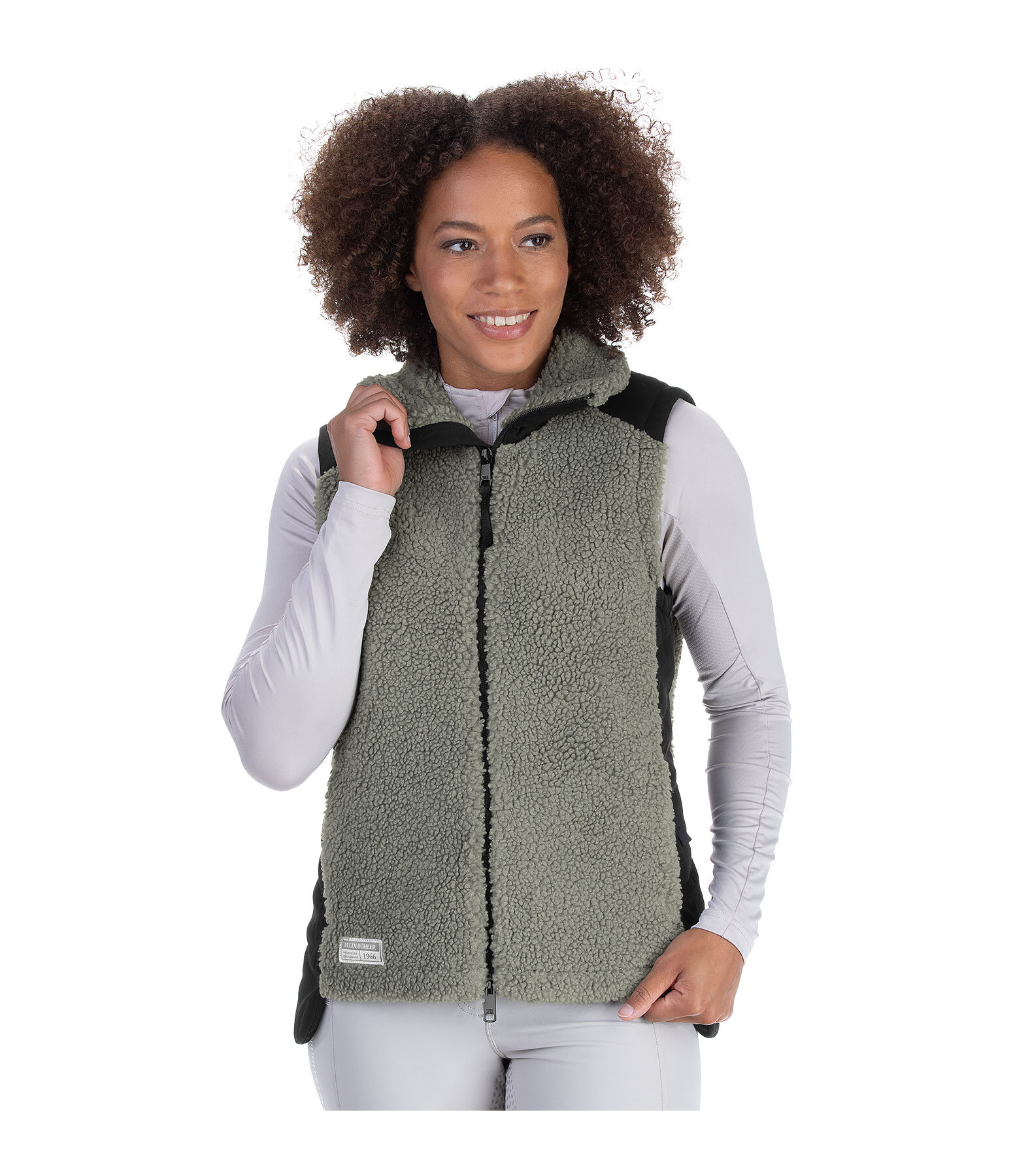 Gilet combinato con pelliccia sintetica Kimi