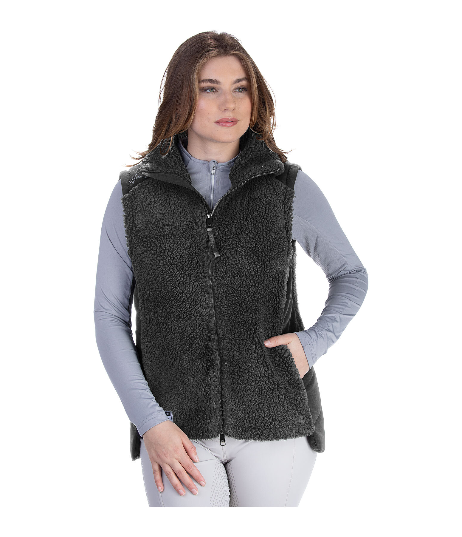 Gilet combinato con pelliccia sintetica Kimi