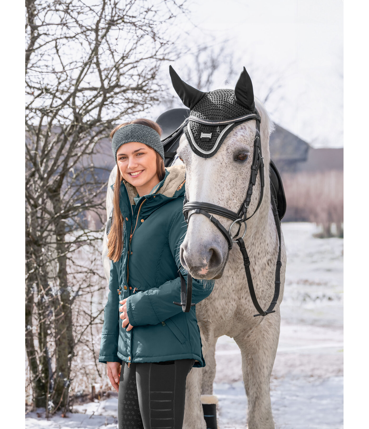 Giacca da equitazione con cappuccio per bambini Benja