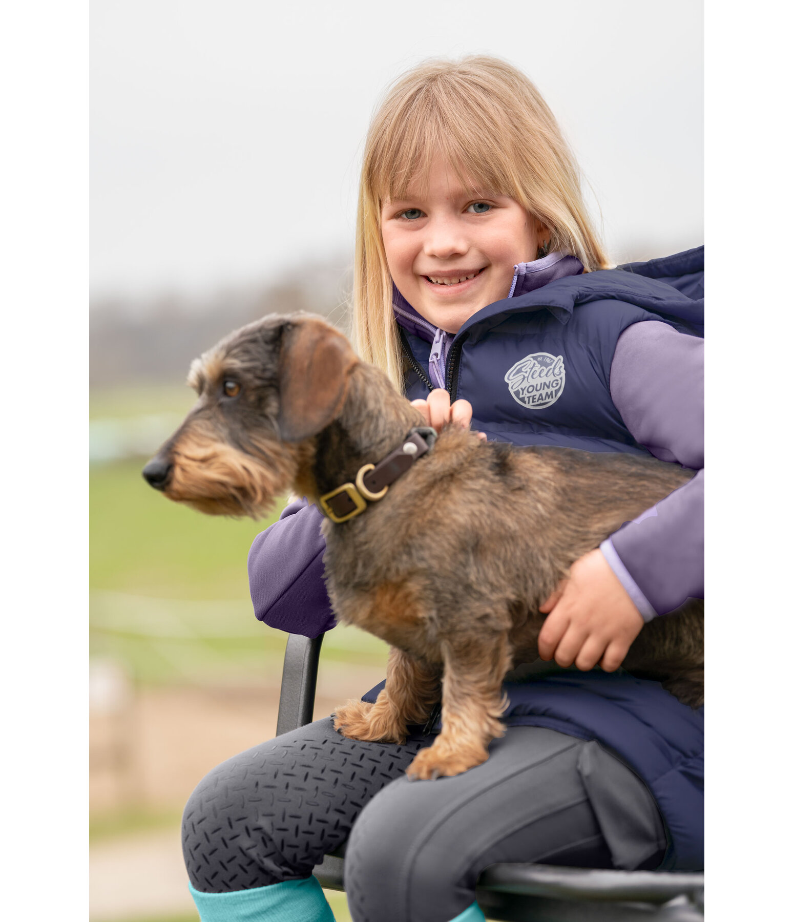 Gilet da equitazione con cappuccio per bambini Calla