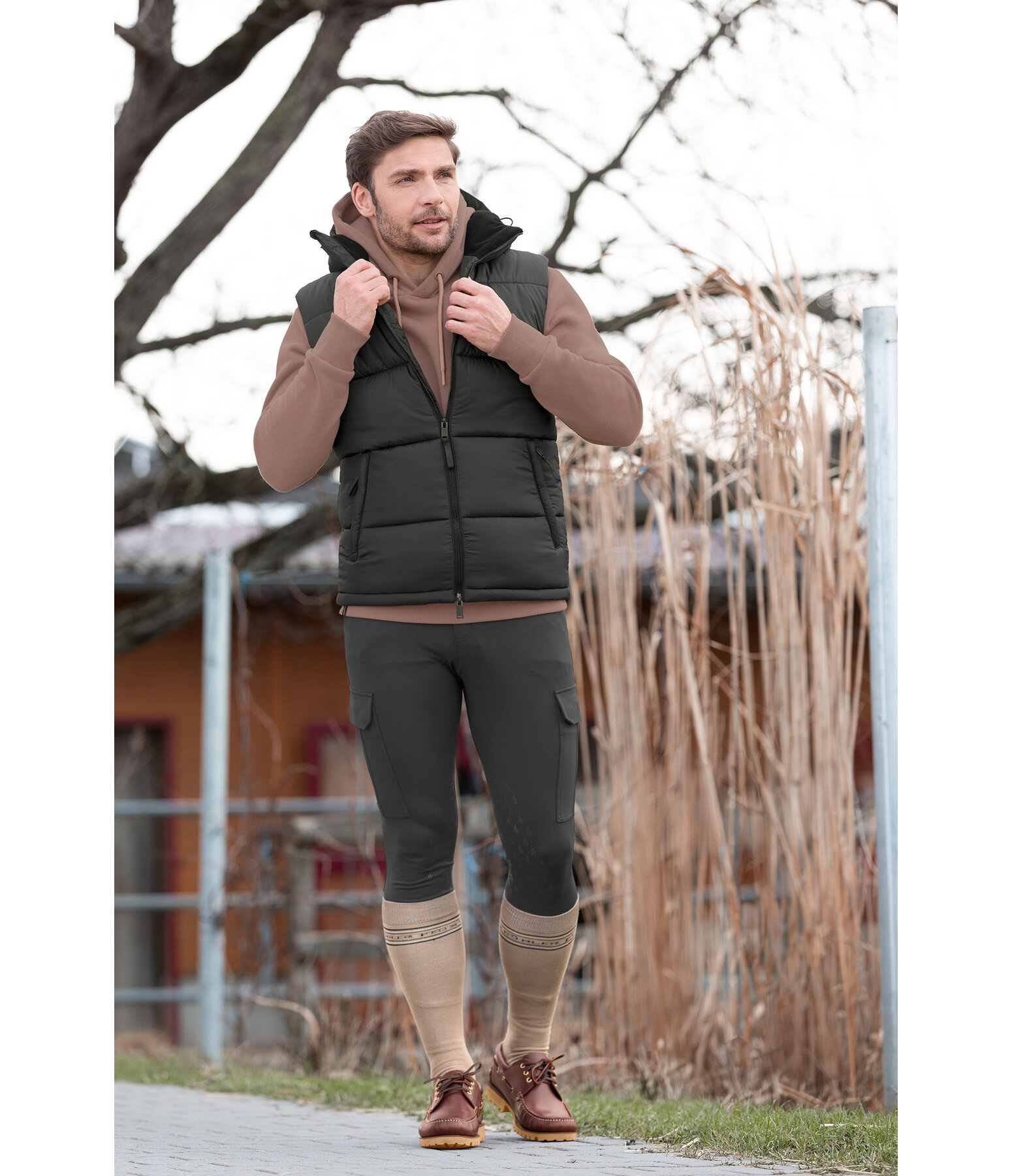 Gilet trapuntato da uomo Omaha