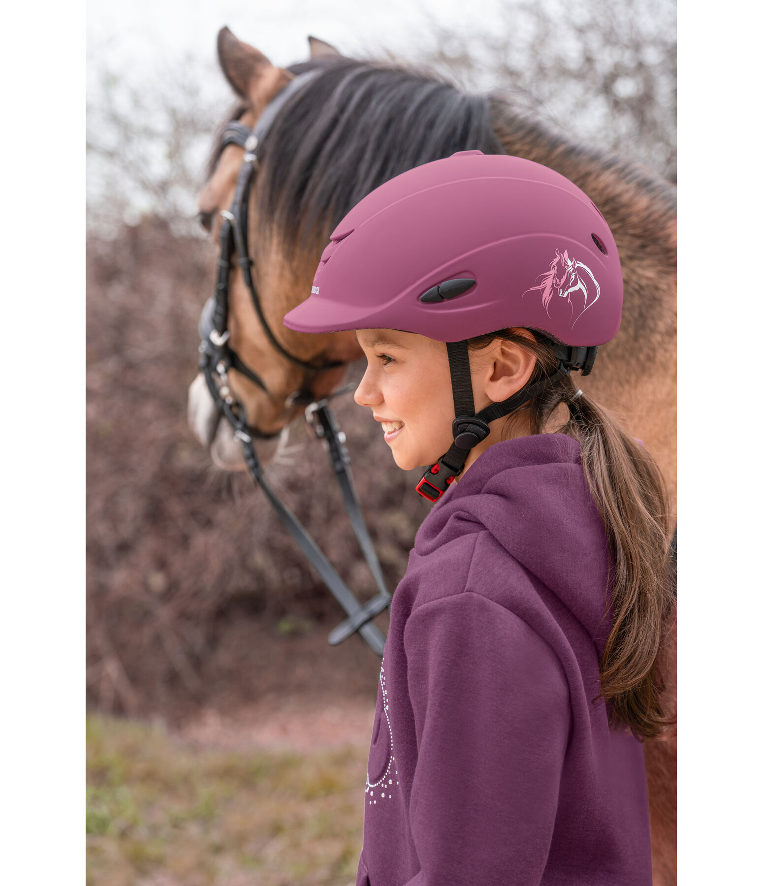 Casco da equitazione per bambini Sunny II Horse Love