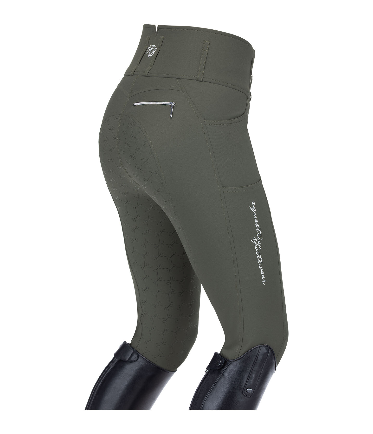 Pantaloni da equitazione full grip a vita alta comfort Tabea