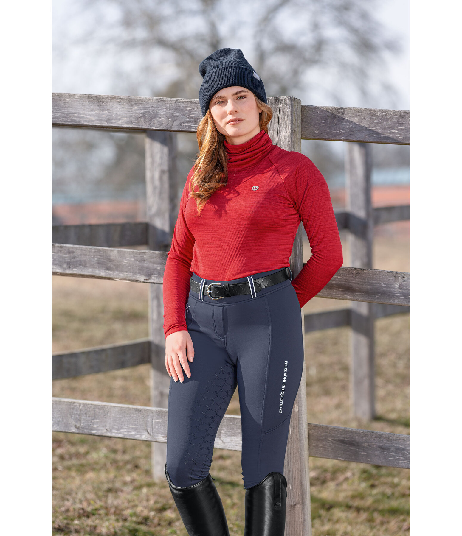 Leggings da equitazione termici full grip Juliette