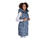 Gilet lungo con cappuccio Clara