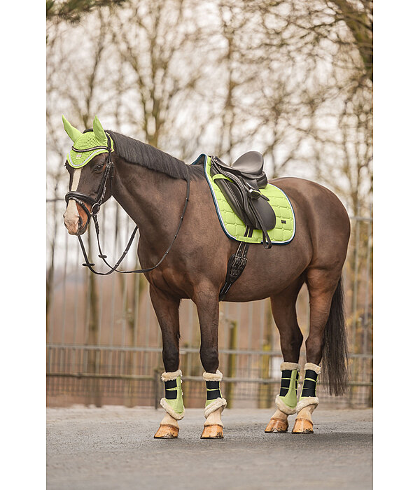 Stinchiere dressage con pelliccia sintetica Essential, posteriori