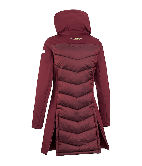 Cappotto da equitazione combinato softshell con cappuccio Charlotte