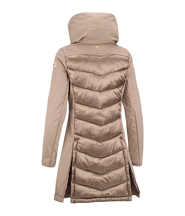 Cappotto da equitazione combinato softshell con cappuccio Charlotte