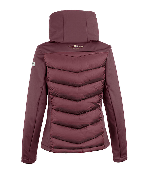 Giacca da equitazione combinata softshell con cappuccio Claire