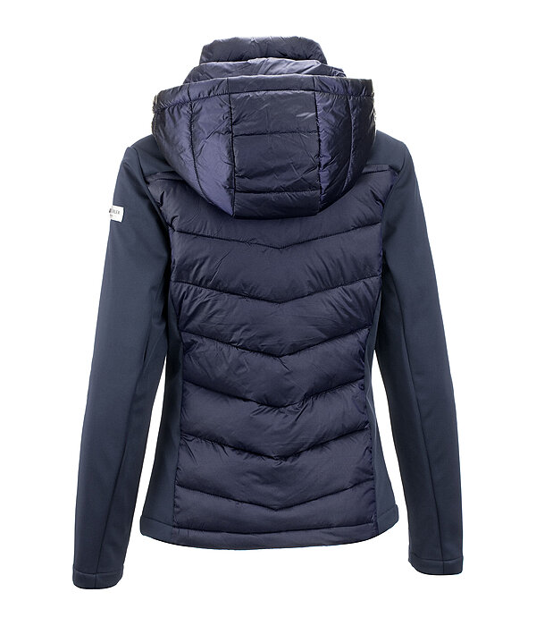 Giacca da equitazione combinata softshell con cappuccio Claire