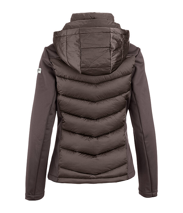 Giacca da equitazione combinata softshell con cappuccio Claire