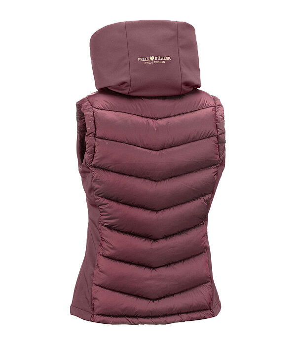 Gilet da equitazione combinato softshell con cappuccio Katlyn