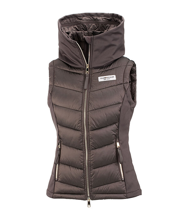 Gilet da equitazione combinato softshell con cappuccio Katlyn