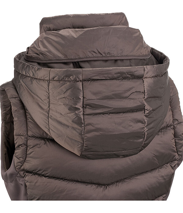 Gilet da equitazione combinato softshell con cappuccio Katlyn