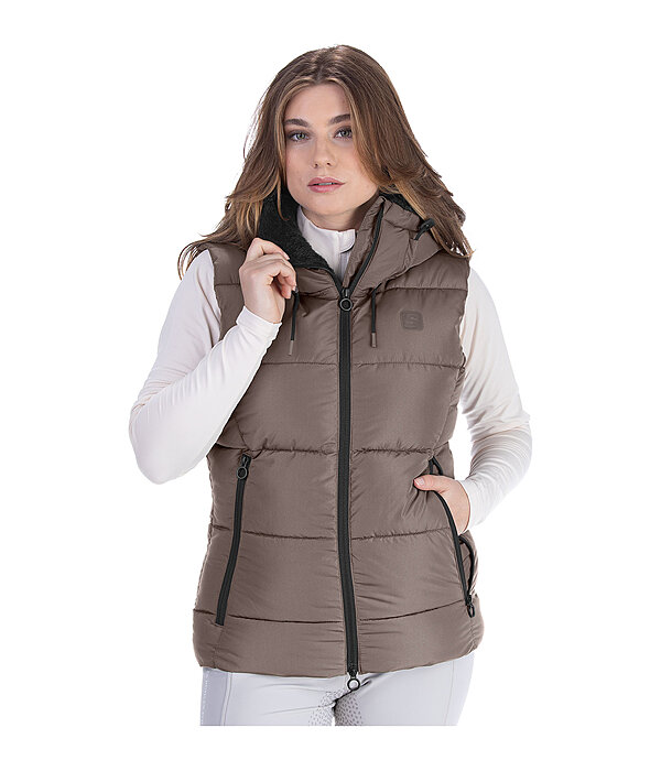 Gilet da equitazione trapuntato con cappuccio Mira III