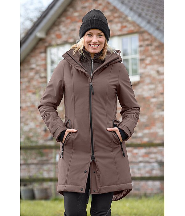 Cappotto da equitazione softshell con cappuccio Aurelie