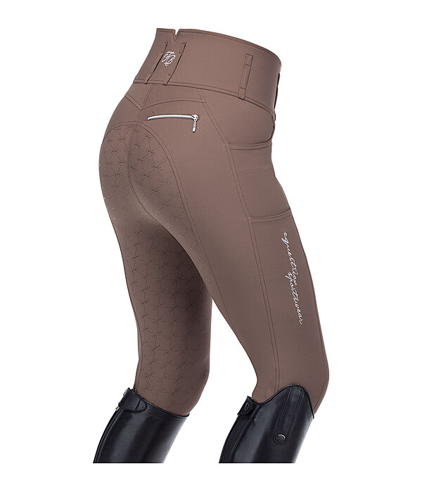 Pantaloni da equitazione full grip a vita alta comfort Tabea