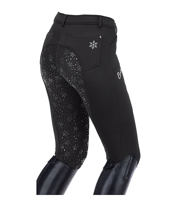 Pantaloni da equitazione hybrid termici full grip per bambini Caitlyn II